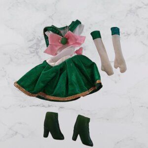 Sailor Moon 90's Jupiter Bandai Doll Dress Gloves & Boots